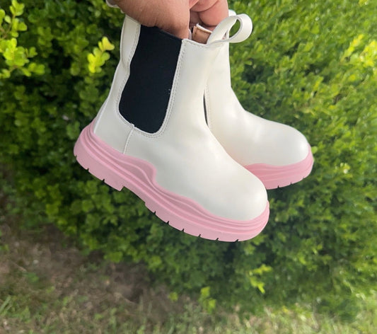 Pink Chelsea Boots