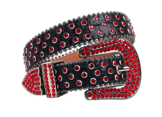 Black & Red Rockstar Belt