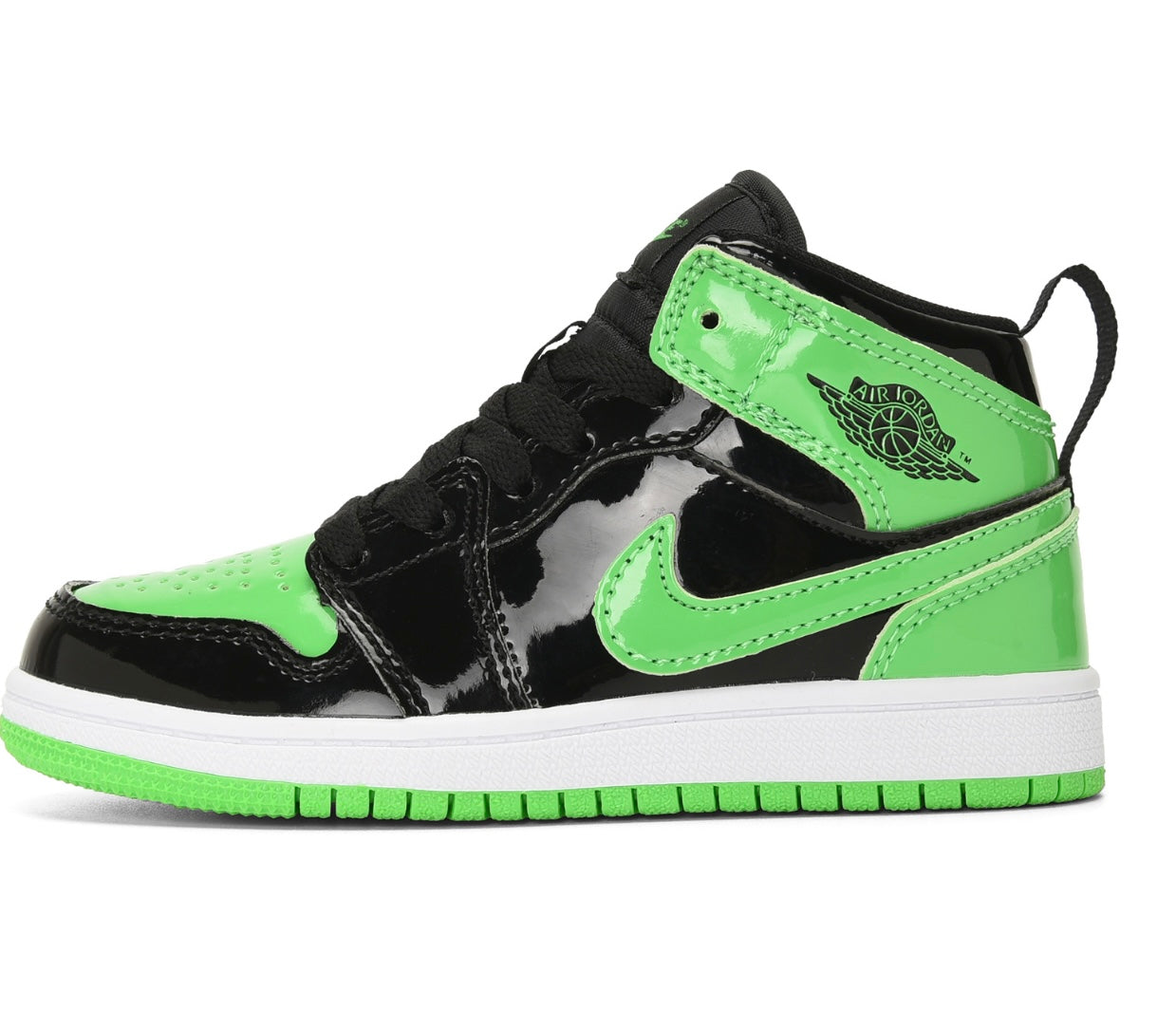 Lime Patent Leather 1’s